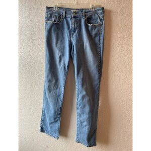 Levi’s Women’s straight leg high waisted 10M light blue jeans 505